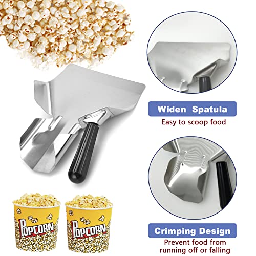 Stainless Steel French Fry Bagger Scoop Right Handle for Popcorn