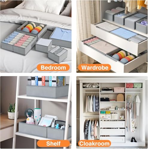 Drawer Organizer Clothes 18 Pack (18 Count)