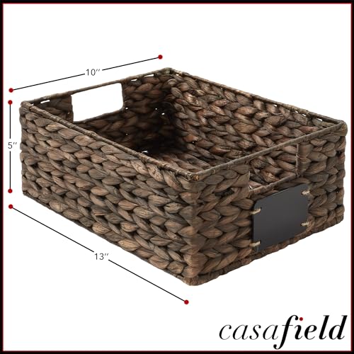 Set of 4 Water Hyacinth Pantry Baskets (4 Count)