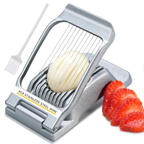 Heavy Duty Stainless Steel Wire Egg Slicer for Hard Boiled Eggs
