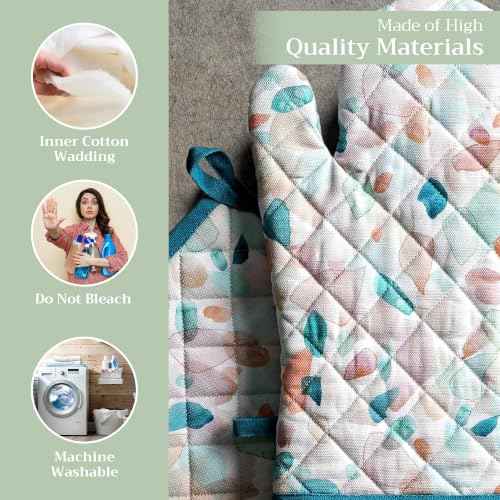100% Cotton Oven Mitt & Pot Holder Set (2 Count)