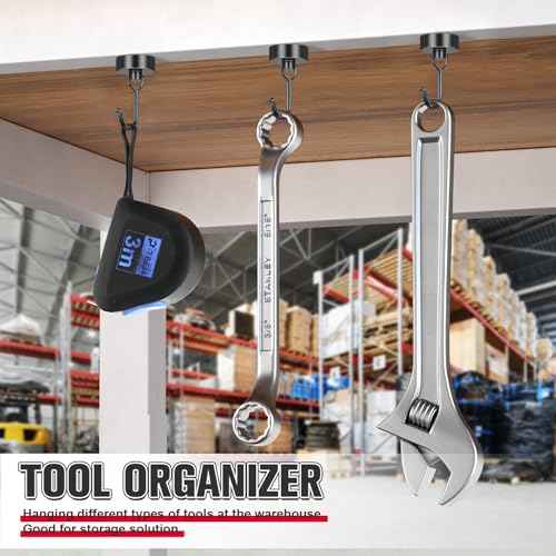 60 LB+ Magnetic Hooks (12 Count)