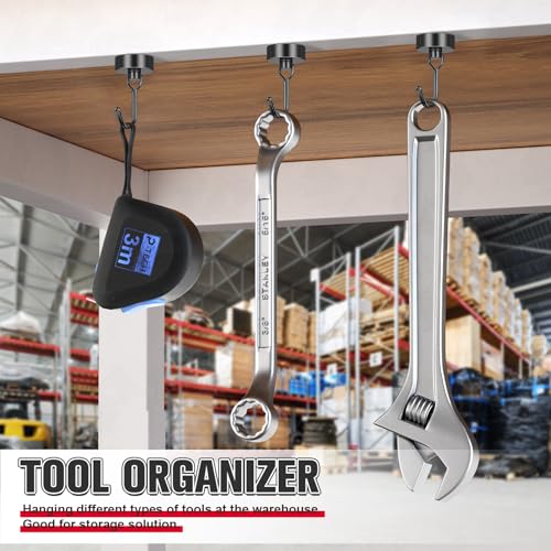 60LBS Magnetic Hooks (8 Count)
