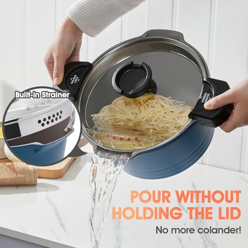 8.5qt Pasta Pot with Strainer Lid