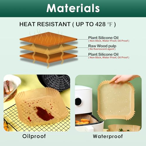 Air Fryer Paper Liners (50 Count)