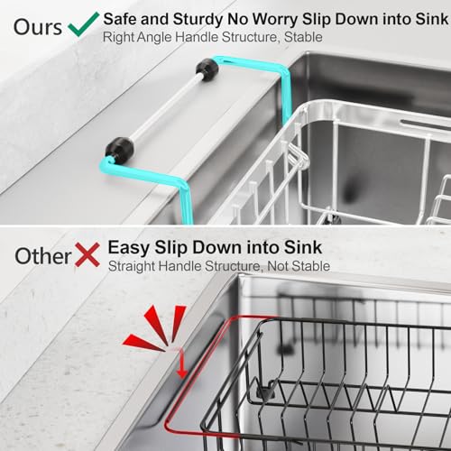 Small Sink Dish Drying Rack with Cup Holder