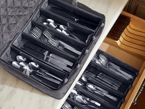 Flatware Storage Case with Removable Trays