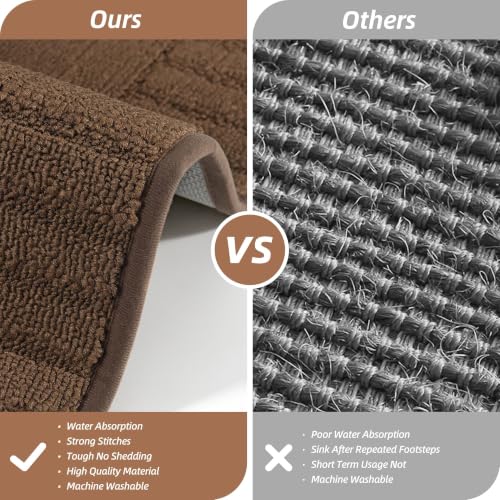 Kitchen Rugs Non Slip Washable 2PCS