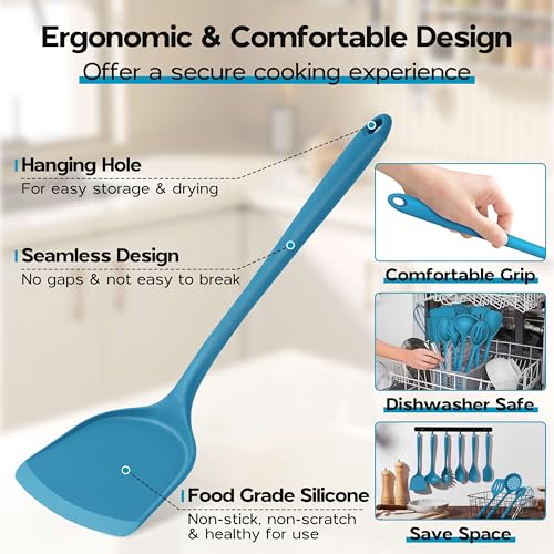 Navy Blue Kitchen Utensils Set (10 Count)