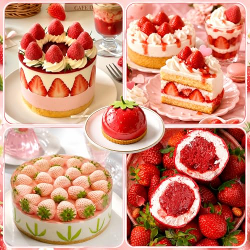 3D Strawberry Silicone Mousse Cake Mold