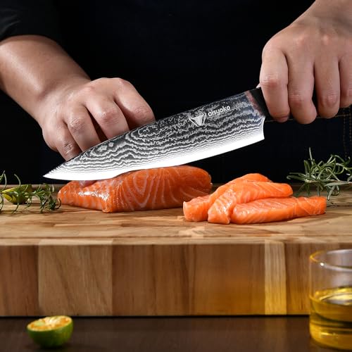 Professional Chef Knife 8 "Damascus Kitchen Knife 8C High carbon stainless steel Super sharp