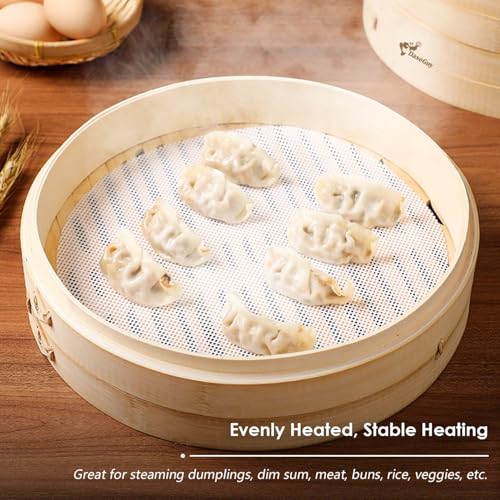 Bamboo Steamer Silicone Liners 10 (6 Count)