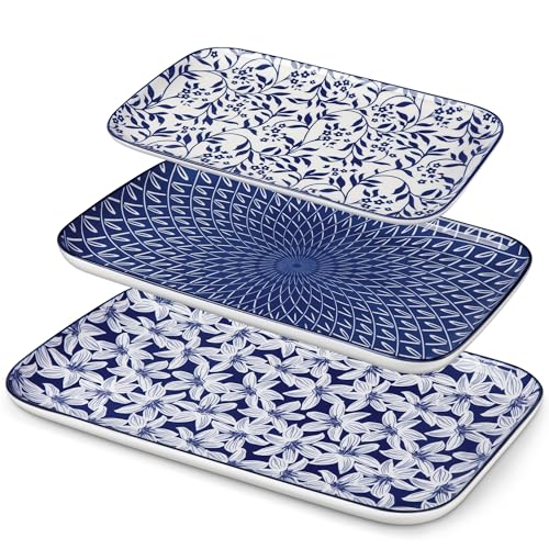 SELENE Porcelain Serving Platters Set of 3 (3 Count)