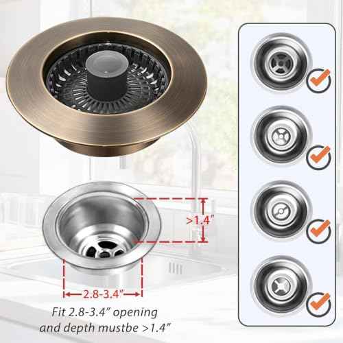 Kitchen Sink Drain Strainer