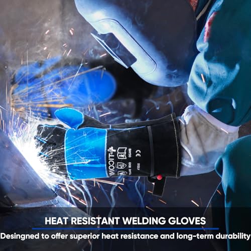 16" Leather Welding Gloves for Men