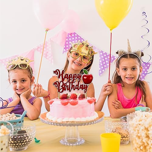 Apple Happy Birthday Cake Topper