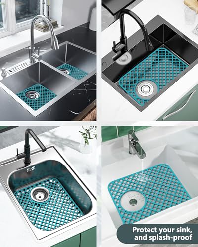 2 Pack Silicone Sink Protectors for Kitchen Sink