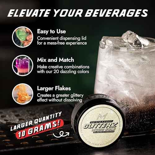 Liquid Gold Edible Glitter for Drinks & Cakes