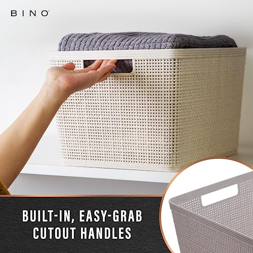 Woven Plastic Basket (3 Count)