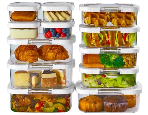 Duo Loc Meal Prep Container for Refrigerator (12 Count)