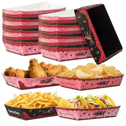 Pink Rose Food Trays