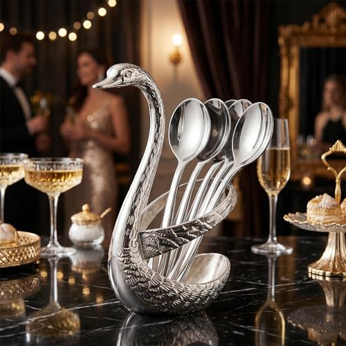 100 Pack Silver Plastic Spoons Disposable