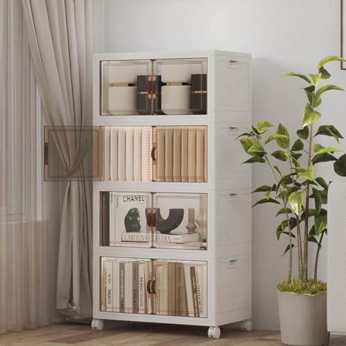208QT Stackable Storage Bins with Lids (4 Count)