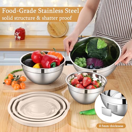 Mixing Bowls with Lids Set (6 Count)