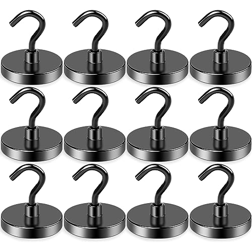 Magnetic Hooks Magnet Hook for Cruise Cabins 130LBS (12 Count)