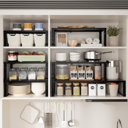 Expandable Spice Rack & Kitchen Cabinet Organizer (2 Count)