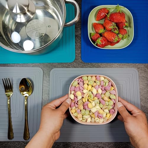 Silicone Trivets Mats Set 2 for Hot Dishes (2 Count)