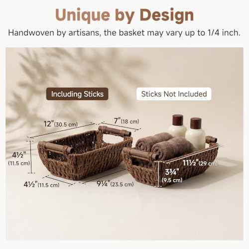 Small Baskets for Organizing (2 Count)