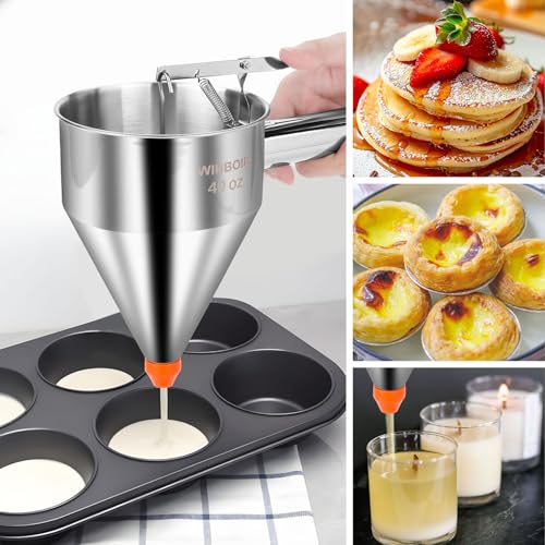 20oz Stainless Steel Pancake Batter Dispenser Multi