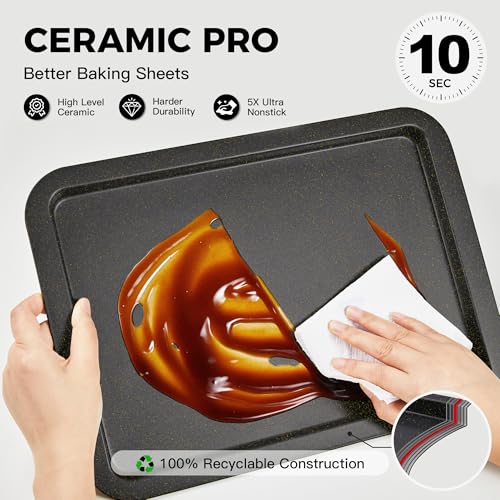 Ceramic Baking Sheet Pan Set of 3