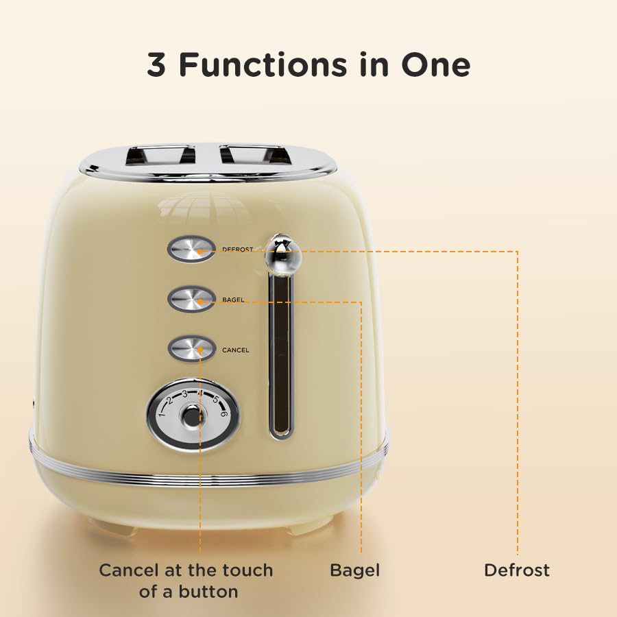 Retro 2‑Slice Toaster