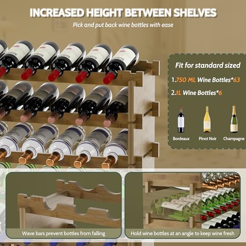 Wine Rack Freestanding Floor