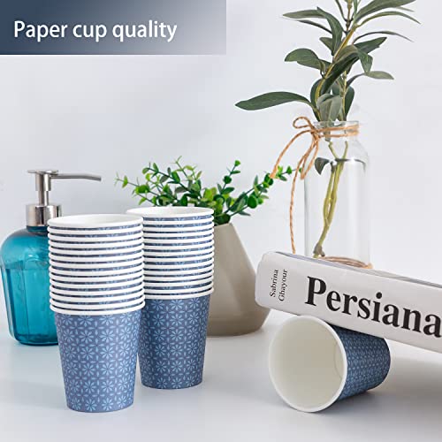 300 Pack 5 oz Paper Cups Disposable Bathroom Mouthwash Cups Navy (300 Count)