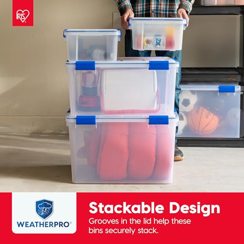3 Pack 16 Qt Storage Bins with Gasket Lids (3 Count)