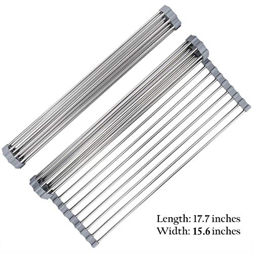 Roll Up Dish Drying Rack Over The Sink 17.7"