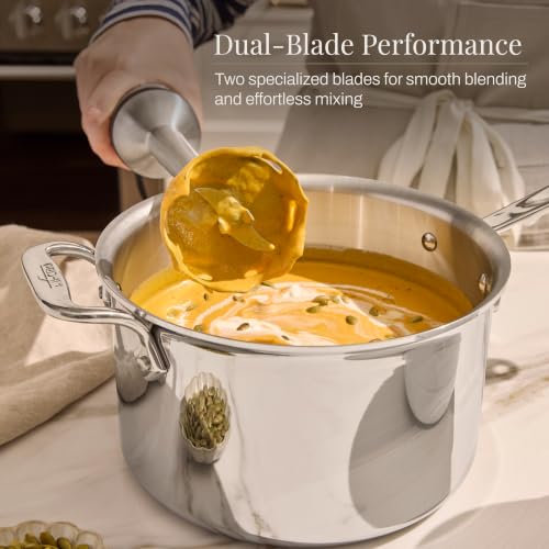 Electrics Stainless Steel Immersion Blender 2 Piece Turbo Function 600 Watts Detachable