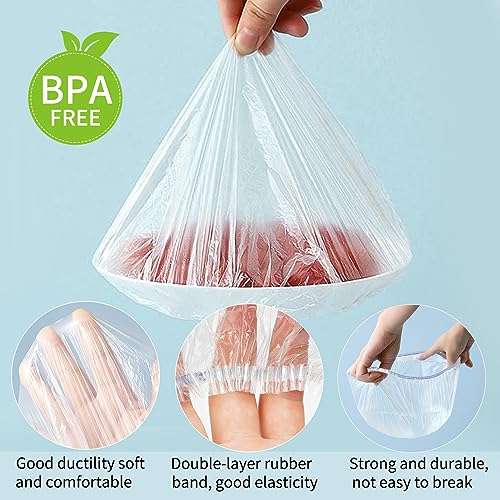 200pcs Colorful Plastic Bowl Covers Dish Cover Food Cover (200 Count)