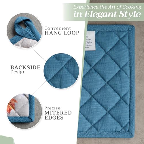 100% Cotton Oven Mitt & Pot Holder Set