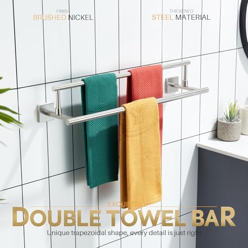 Hand Towel Holder Brushed Nickel Bathroom Rack 20