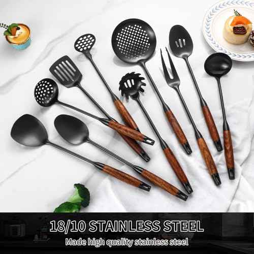 18 10 Stainless Steel Kitchen Utensils Set (10 Count)