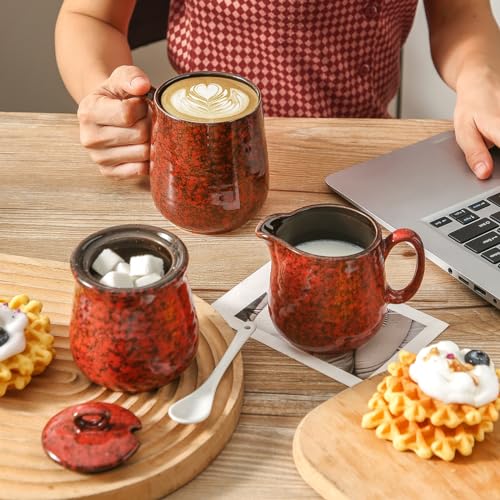Ceramic Sugar and Creamer Set