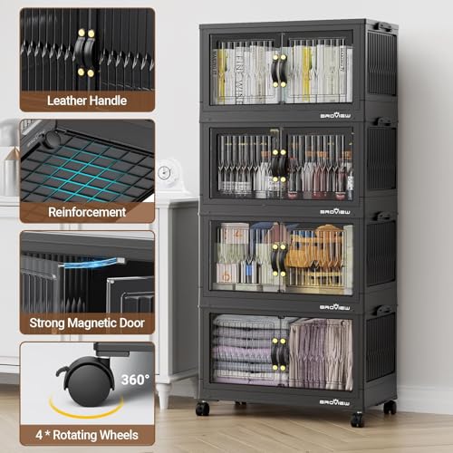 300Qt Stackable Storage Bins with Lid (5 Count)