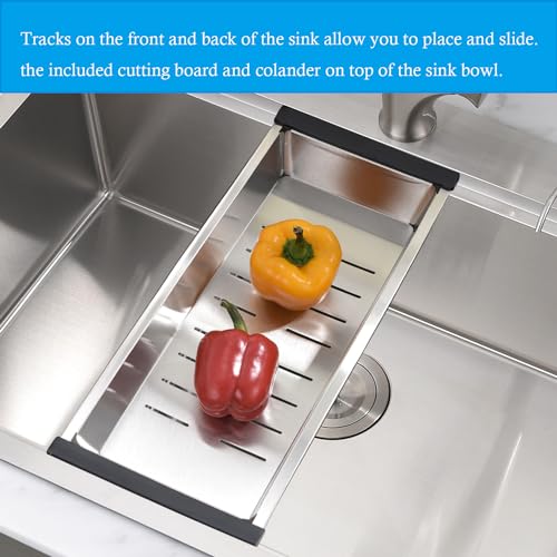 33 Inch Drop In Kitchen Sink Workstation