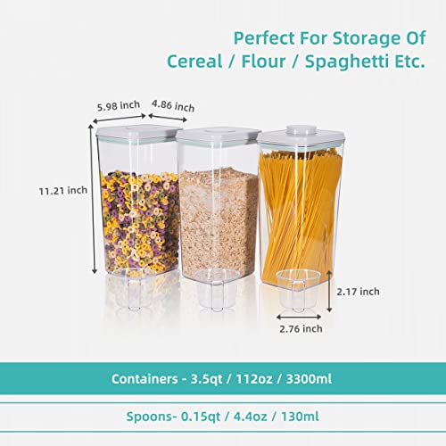 Airtight Pop Cereal Container (3 Count)