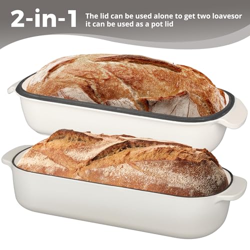 Enameled Cast Iron Loaf Pan with Lid