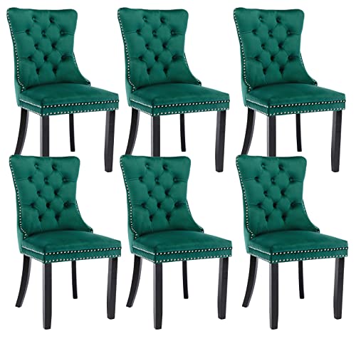 Green Velvet Dining Chairs Set of 6 (6 Count)